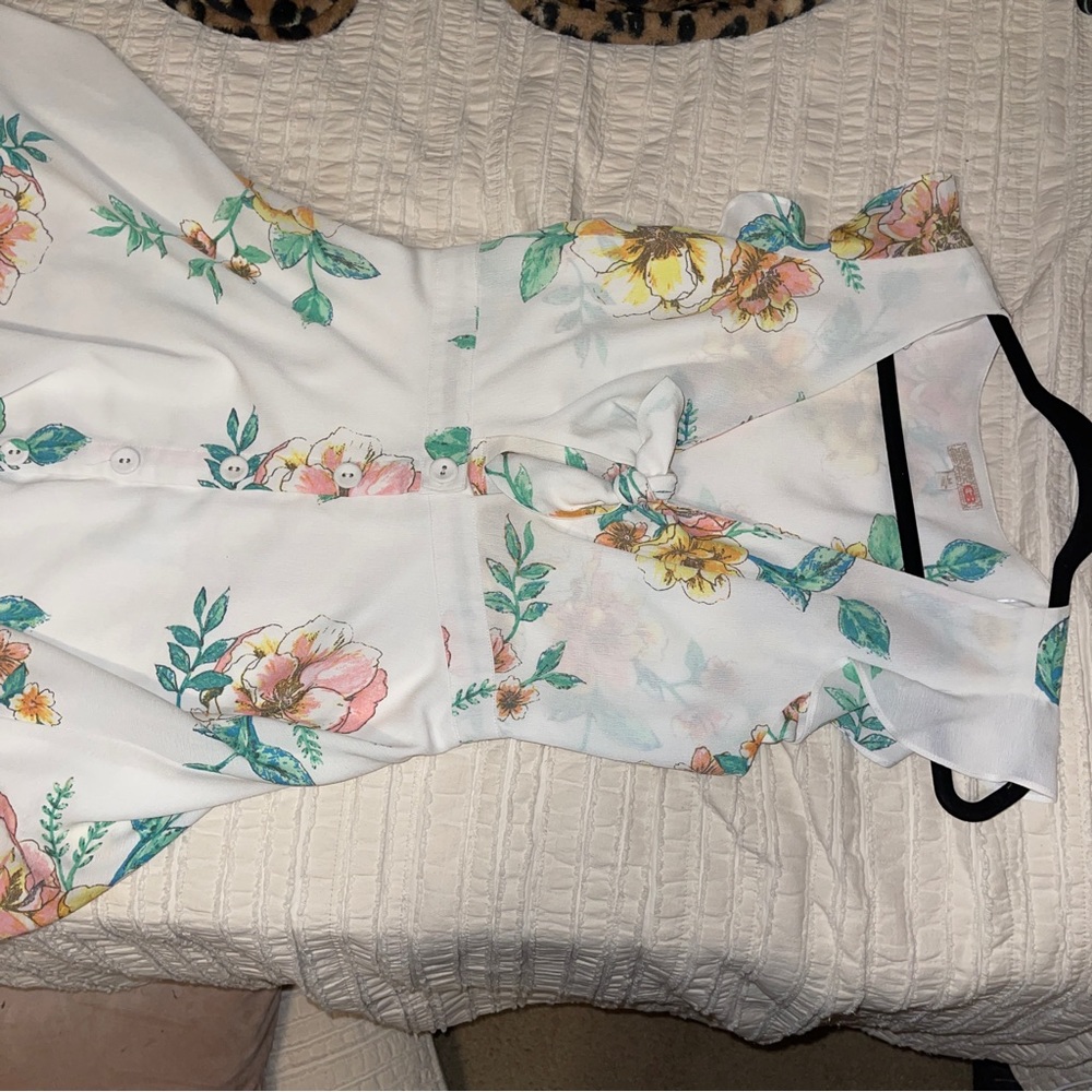 Gianni bini floral chiffon dress